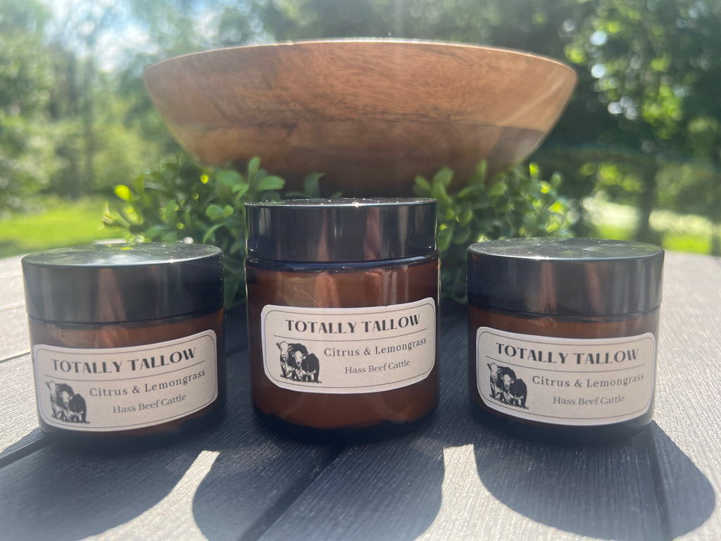 Citrus-Lemongrass Whipped Tallow Balm (2oz)